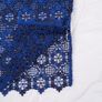 Sandro Royal Blue & Navy Floral Guipure Crochet Lace Midi Pencil Skirt 8UK/36EU Image 6