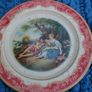 2 Antique Tin Plate Metal Box Co Portland Ware MELODY Shepherds Romantic 10" Wear Image 2