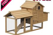 Large Chicken Coop Hen Cage Small Animal Hutch Nesting Box (FREE SHIPPING)