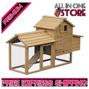 Large Chicken Coop Hen Cage Small Animal Hutch Nesting Box (FREE SHIPPING)