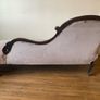 Antique Victorian Mahogany Chaise Lounge / Lougue Image 8