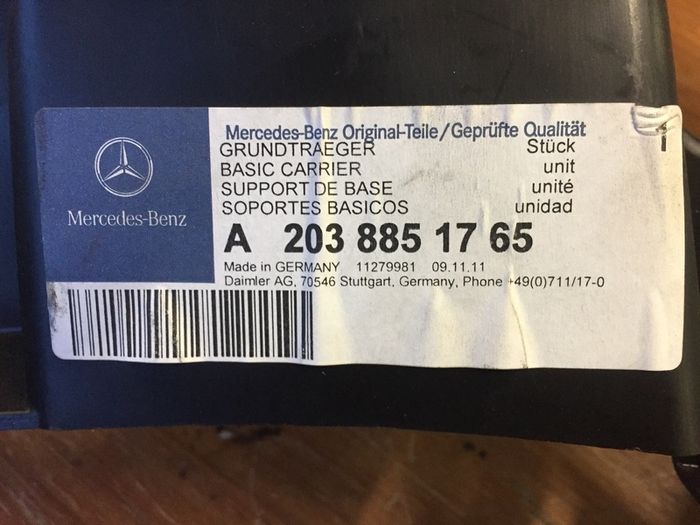 Mercedes Bumper Support (W203)
