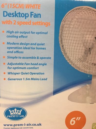 6" Desk Fan