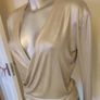 Missguided golden wrap long sleeve blouse size UK6/8 EU34/36 Postage included Image 2