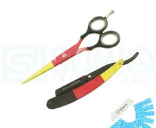 Hairdressing Barber Shear 5.5" Cut Throat Razor Wet Shaving Razor Knife Incl.10 Half Blades