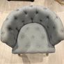 Grey Button-Tufted Accent Chair Image 4