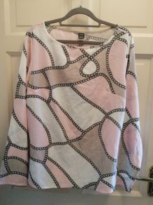 Pink design top size 16