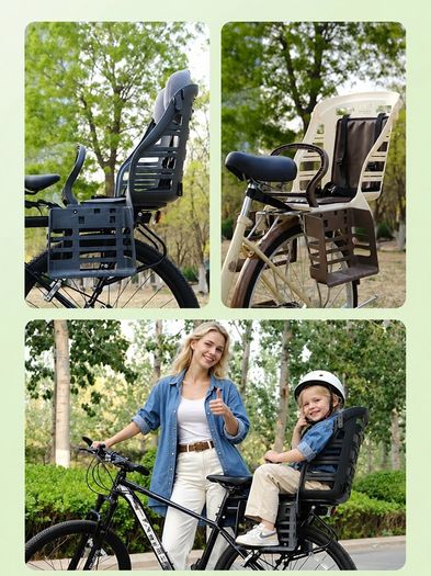 Brand new bike childseat with all weather hood + helmet