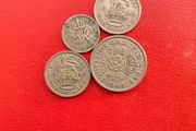 4 George VI British Coins 1949