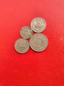 4 George VI British Coins 1949