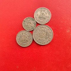 4 George VI British Coins 1949