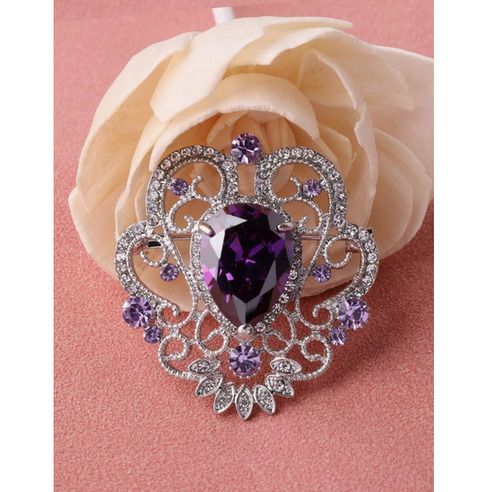 Beautiful Brooch with Sparkly Stones