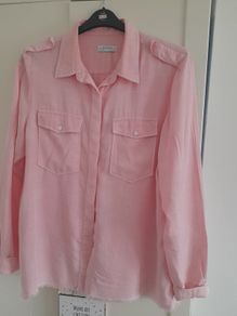 ladies Zara pink shirt with front pockets