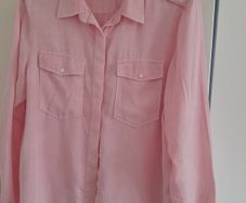 ladies Zara pink shirt with front pockets