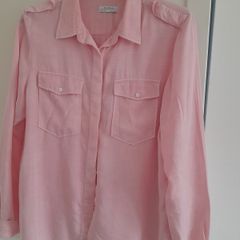 ladies Zara pink shirt with front pockets