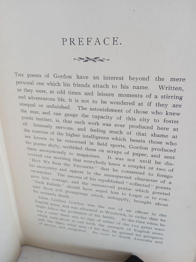 Poems by Adam Lindsay Gordon (GT807)