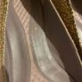 Designer Anya Hindmarch gold ballet shoes Jennie Size 37 Image 3