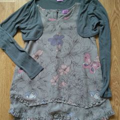 Occasional Grey Top  Age 8-9
