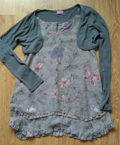 Occasional Grey Top  Age 8-9