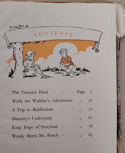 Vintage 1947 Children's Hardback Book: The Treasure Hunt by Olive Duhy"