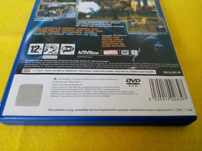 Fantastic 4 PlayStation 2 Ps2 Games Original