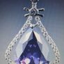 18kt White Gold Filled Amethyst Pendant Image 2