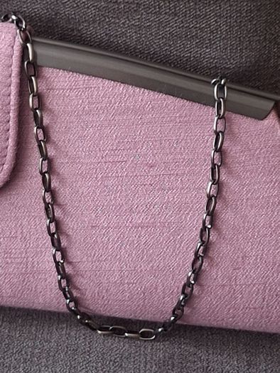 Clutch Bag with Chain .. Pink