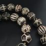 Ancient Burmese Pumtek Pyu Petrified Wood Beads Necklace Image 5