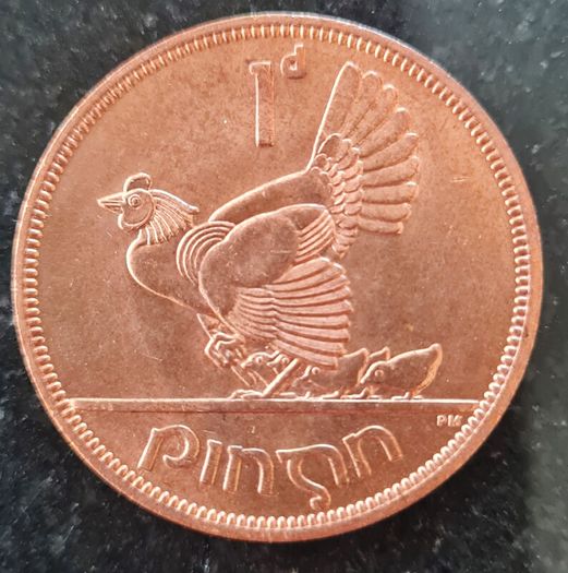 Ireland 1965 Penny coin