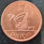 Ireland 1965 Penny coin Image 4