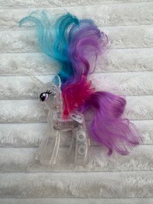 My Little Pony Princess Celestia Explore Equestria Sparkle Bright Light Up DAMAGED approx. 10 cm. Used Please see photos