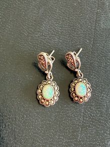 silver earrings