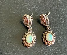 silver earrings