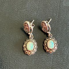 silver earrings