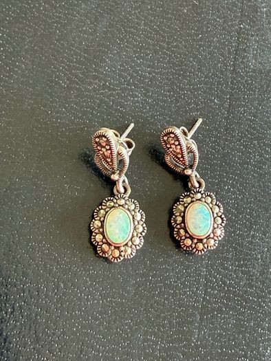 silver earrings