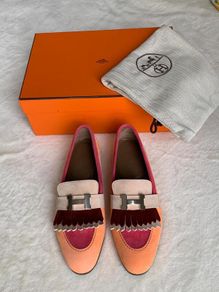 Hermes - suede loafers