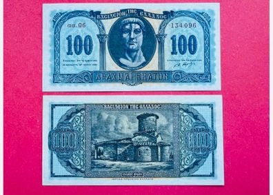 Greece  100  Drachmai    1950  pick  324a  ( Unc )