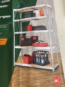 metal shelving storage units.   Heavy duty
