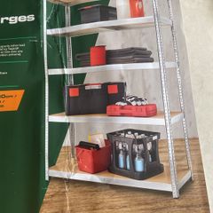 metal shelving storage units.   Heavy duty