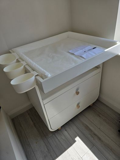 Changing table with drawers