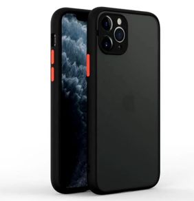Smoke Silicone Case For iPhone 11 PRO MAX Cover with Camera Protector
