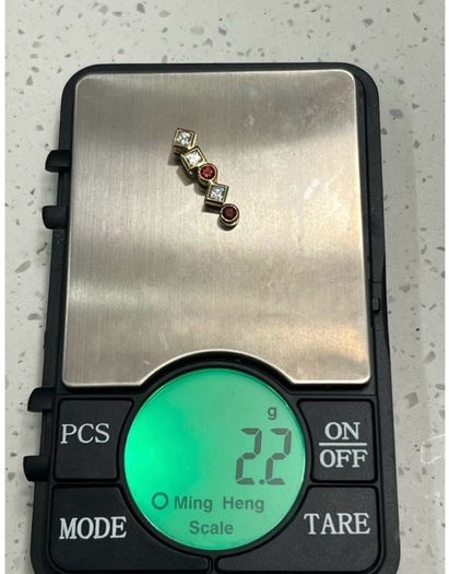 9ct gold & Gemstones pendant