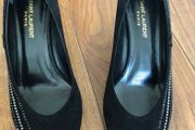 Suede Court Shoes. YSL. UK 7. As New