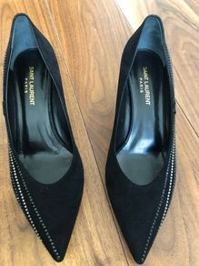 Suede Court Shoes. YSL. UK 7. As New