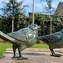 Birds x 2 - Patinated Bronze Image 4