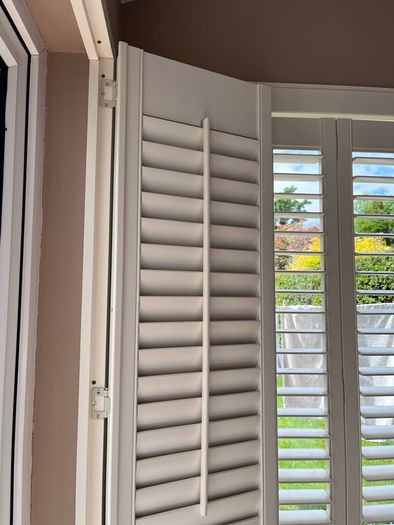 Custom White Interior Shutters
