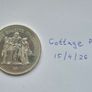 1974 French 50 Francs "Hercules" Silver Coin Image 3