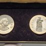Ireland Silver Proof 1966 10 Shillings Double Set Rare in Original Holder Image 2