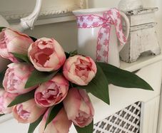 ShabbyChic  Jug with Flowers