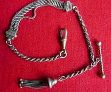 Victorian Silver Watch Chain
